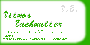 vilmos buchmuller business card